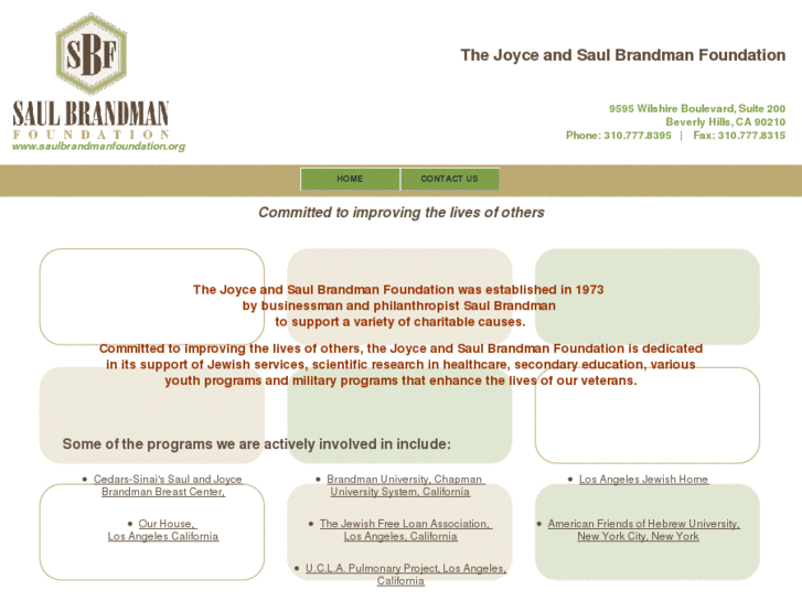 www.saulbrandmanfoundation.com