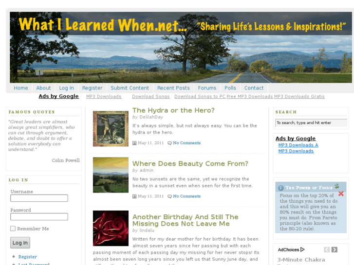 www.whatilearnedwhen.net