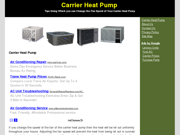 www.carrierheatpump.net