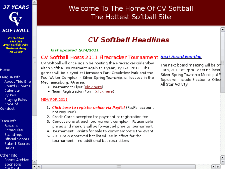 www.cvsoftball.com