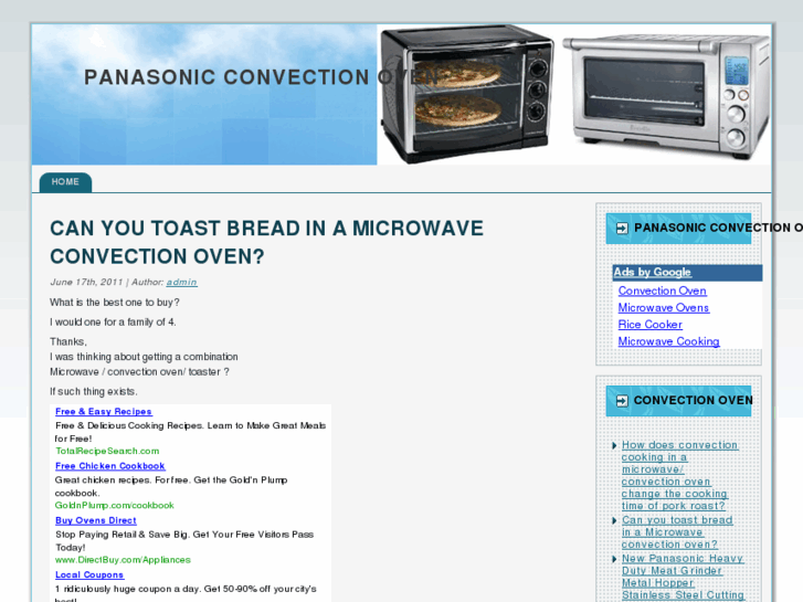 www.panasonicconvectionoven.com