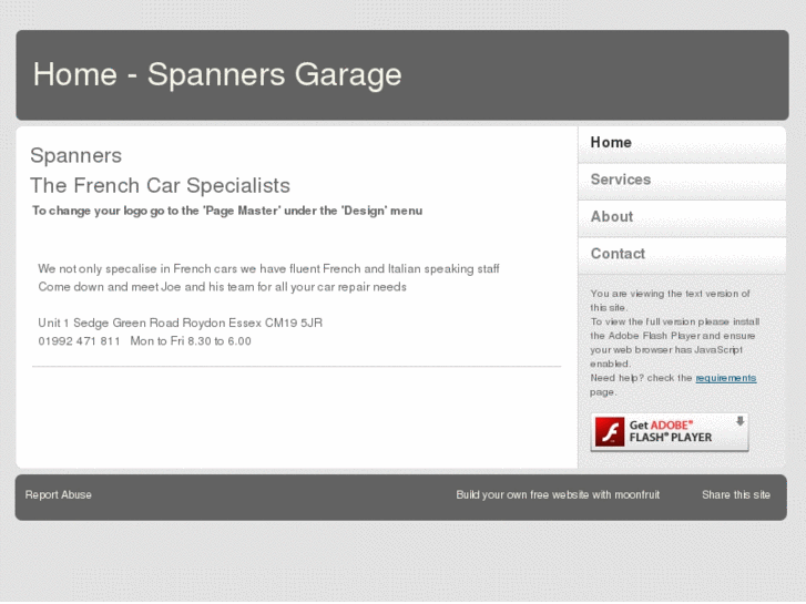 www.spannersgarage.com