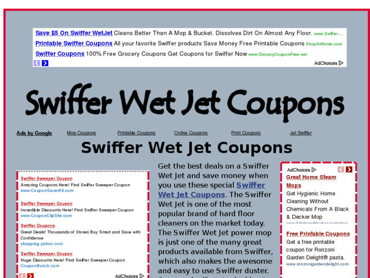 www.swifferwetjetcoupons.com