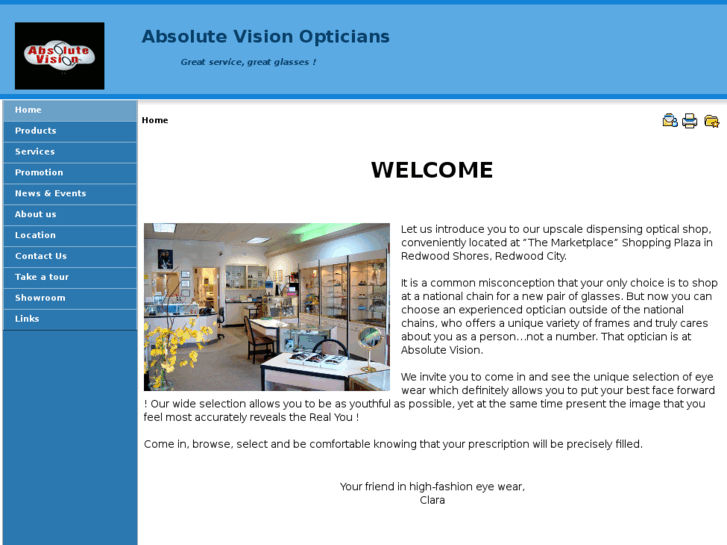 www.absolutevisionopticians.com
