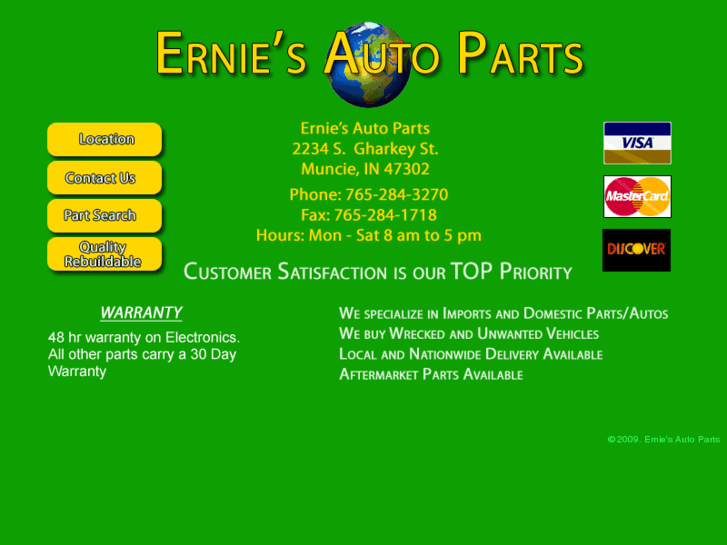 www.erniesusedautoparts.com