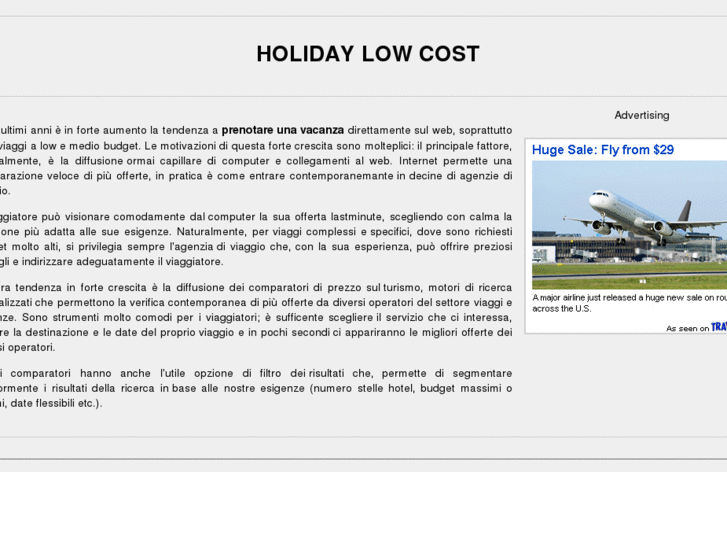 www.holidaylowcost.com