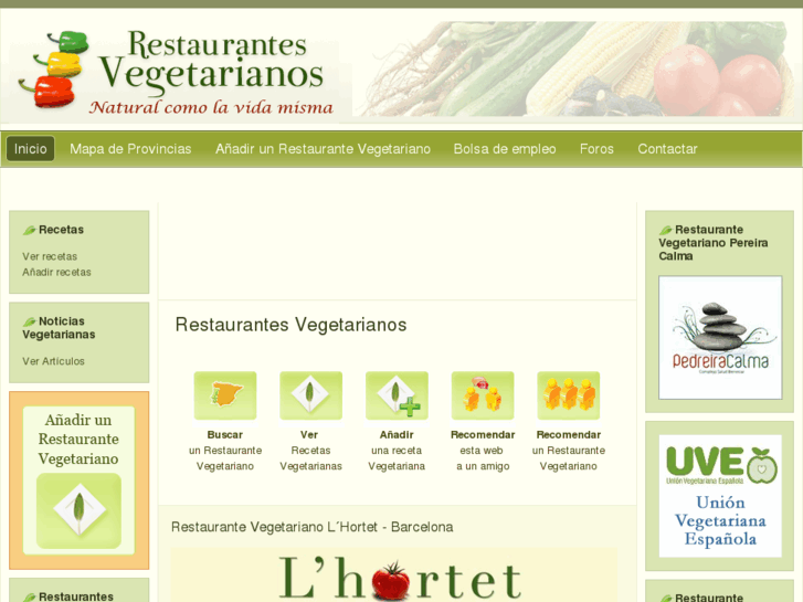 www.restaurantesvegetarianos.es