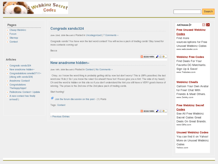 www.webkinzsecretcodes.net
