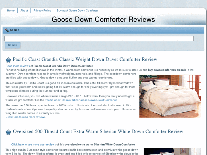 www.goosedowncomforterreviews.com