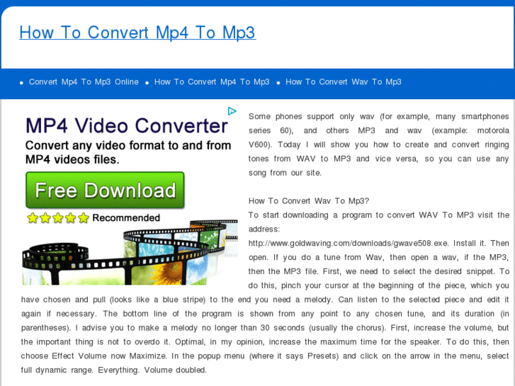 www.howtoconvertmp4tomp3.com