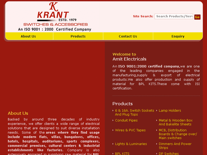 www.krantelectricals.com