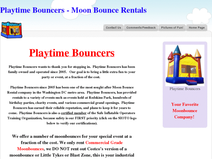 www.playtimebouncer.com