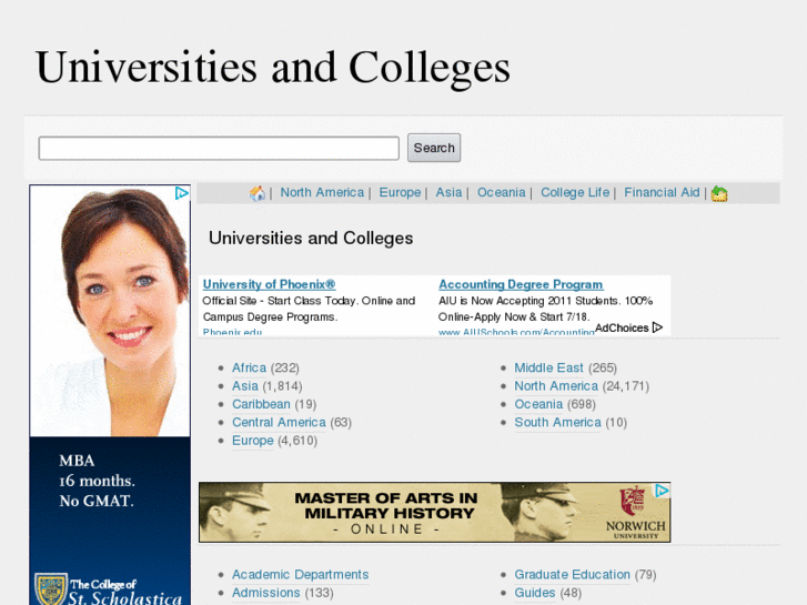 www.university-and-college.info