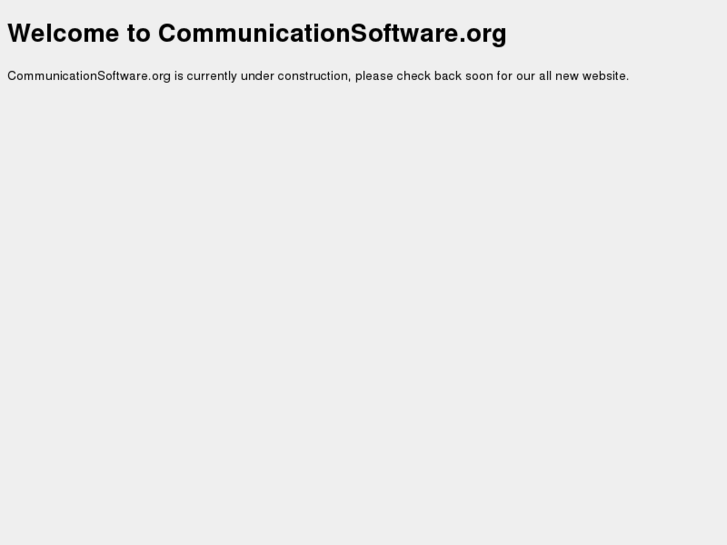 www.communicationsoftware.org