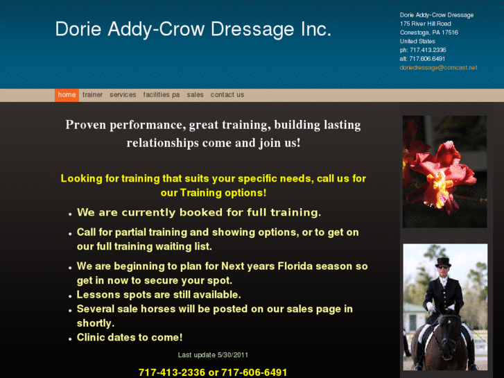 www.dorieaddycrowdressage.com