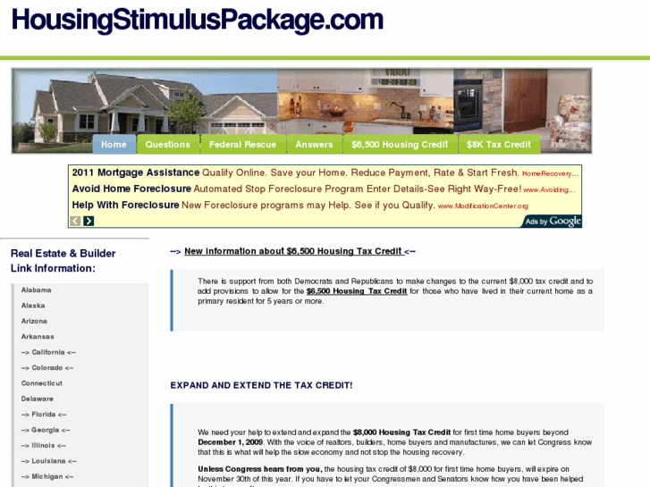 www.housingstimuluspackage.com