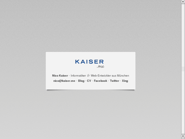 www.kaiser.me