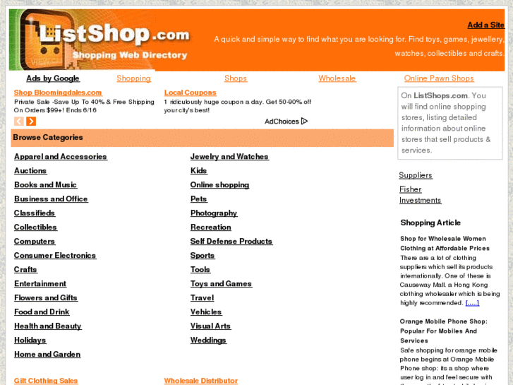 www.listshops.com