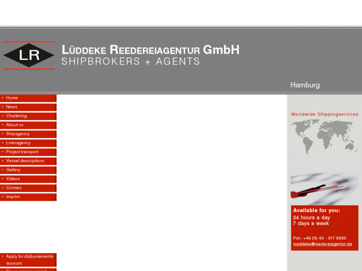 www.lueddeke-reedereiagentur.com