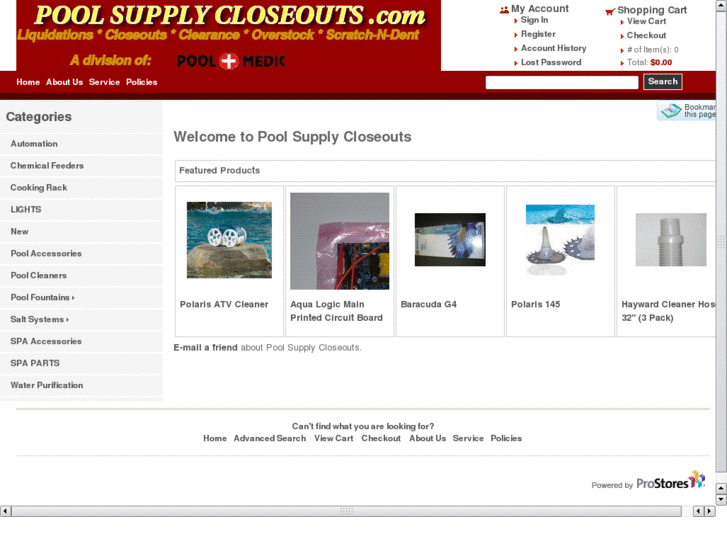 www.poolsupplycloseouts.com