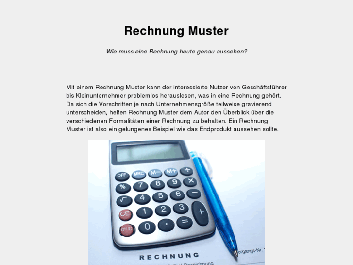 www.rechnungmuster.com