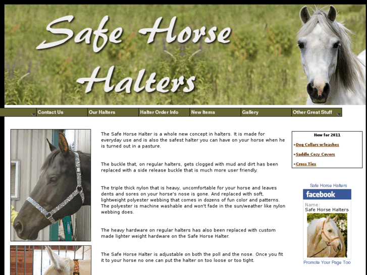 www.safehorsehalters.com