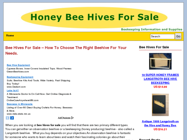 www.honeybeehivesforsale.com