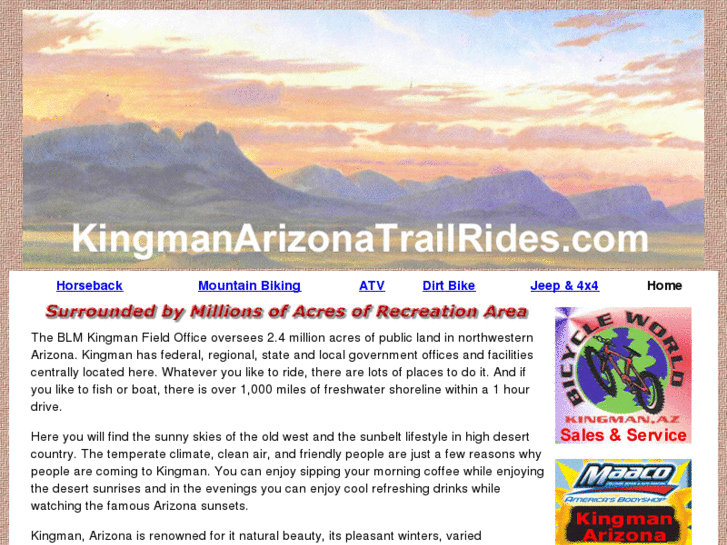 www.kingmanarizonatrailrides.com