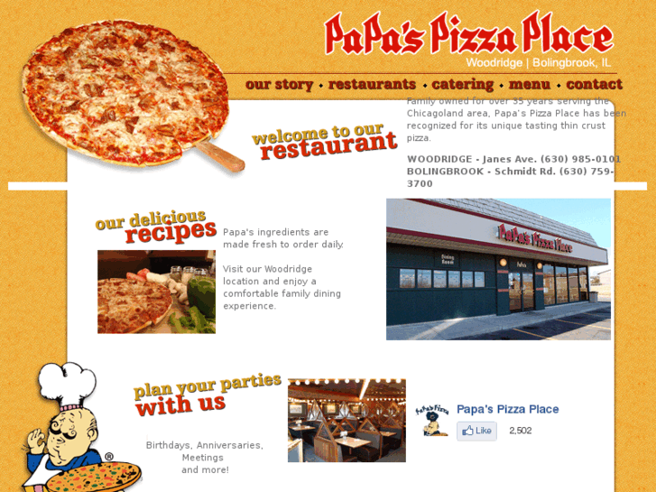 www.papaspizzaplace.com