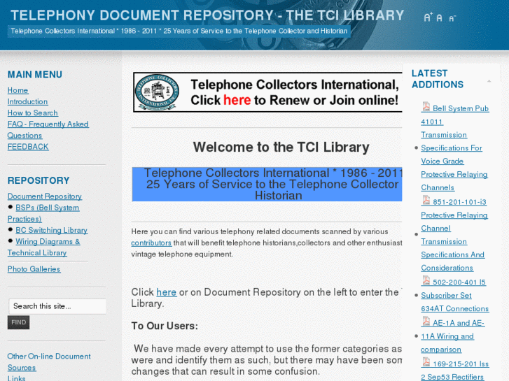 www.telephonecollectors.info