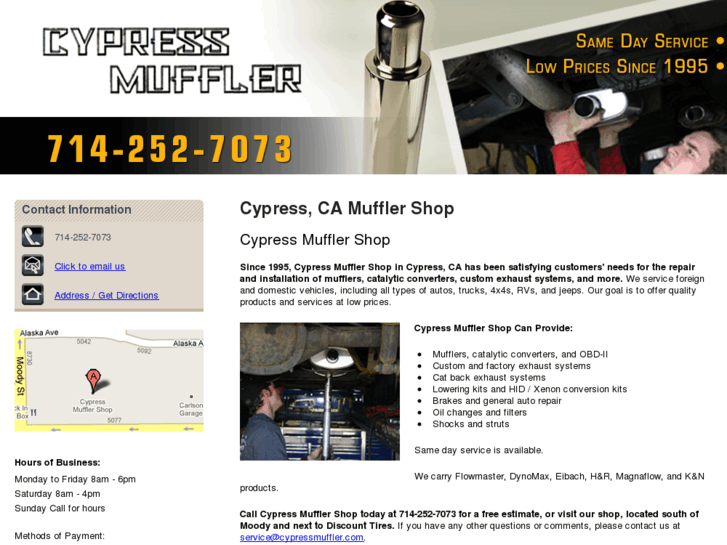 www.cypressmuffler.com