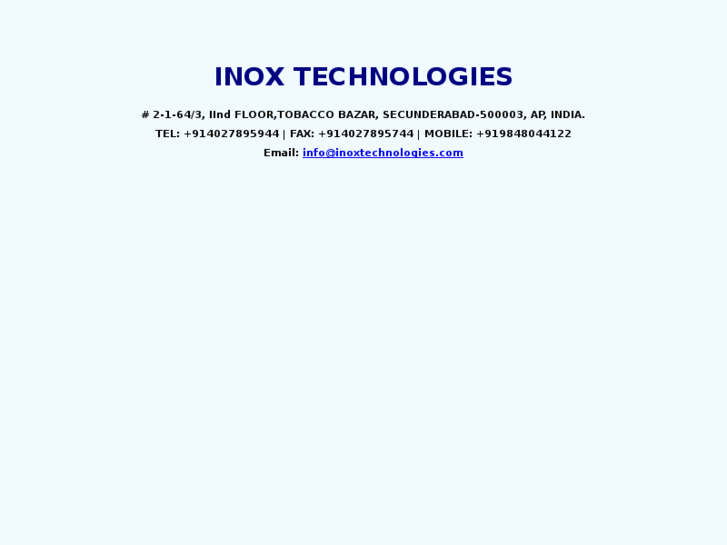 www.inoxtechnologies.com