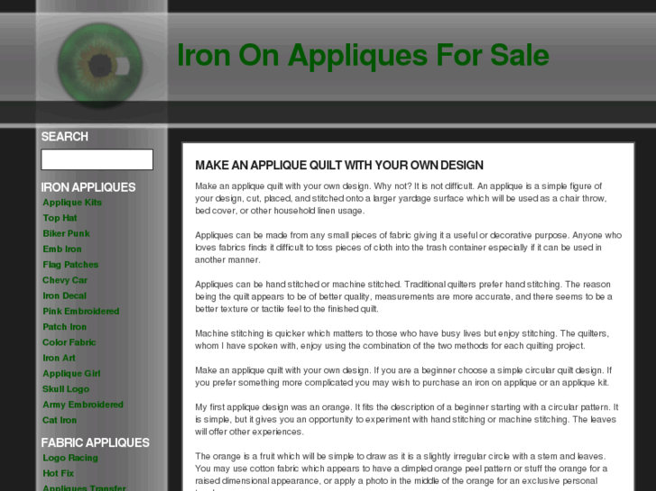 www.irononappliquesforsale.com