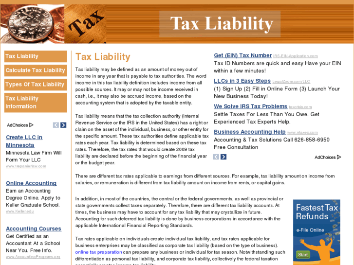 www.taxliabilities.net