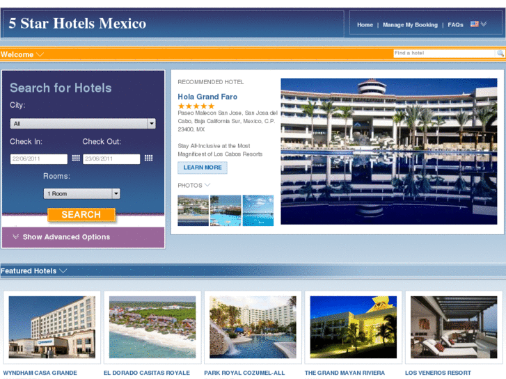 www.5starhotelsmexico.com