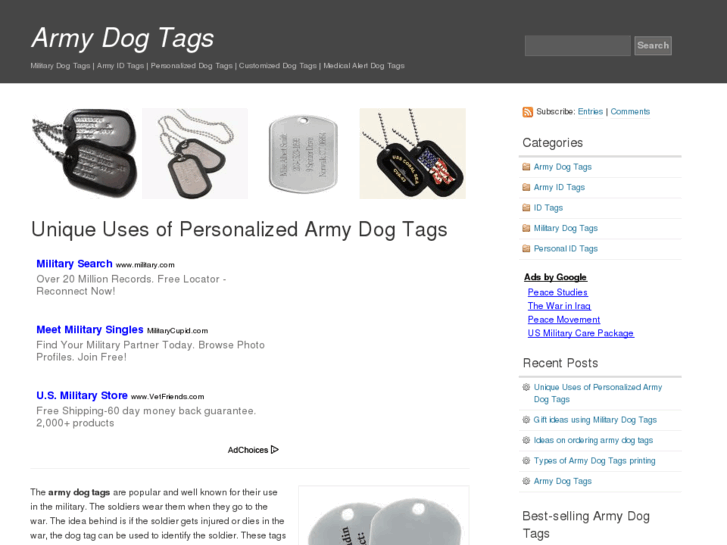 www.armydogtags.org