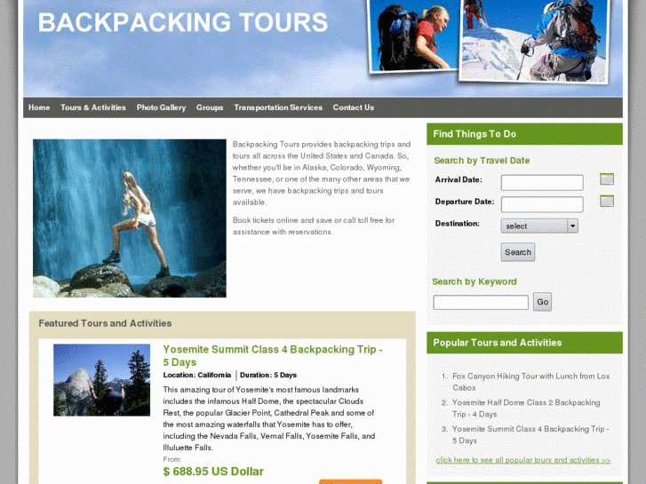 www.backpackingtours.net