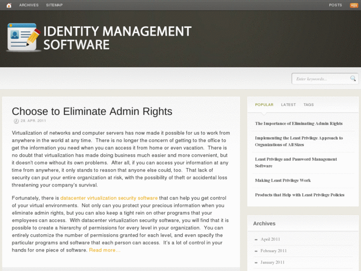 www.identitymanagementsoftware.org