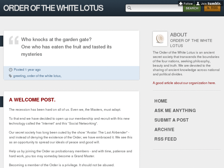 www.orderofthewhitelotus.org