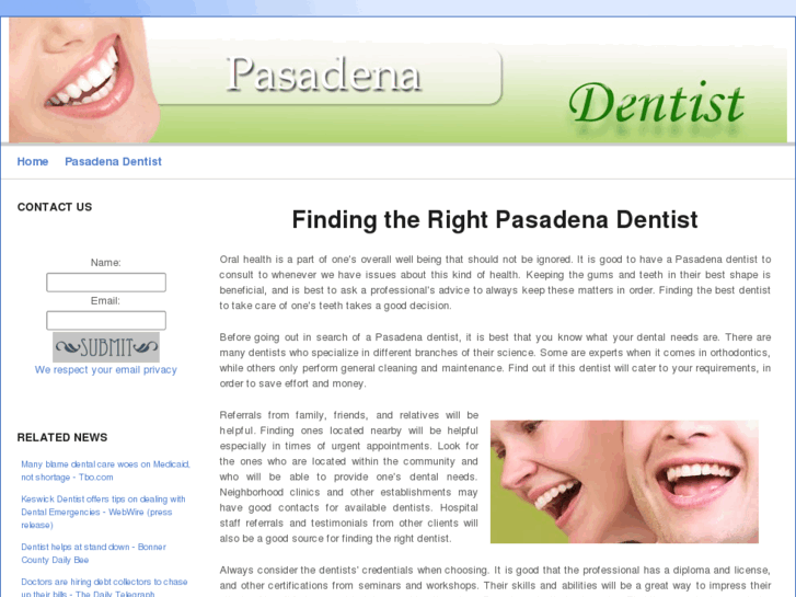 www.pasadenadentist.org