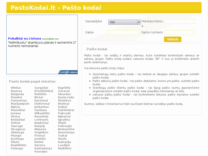 www.pastokodai.lt