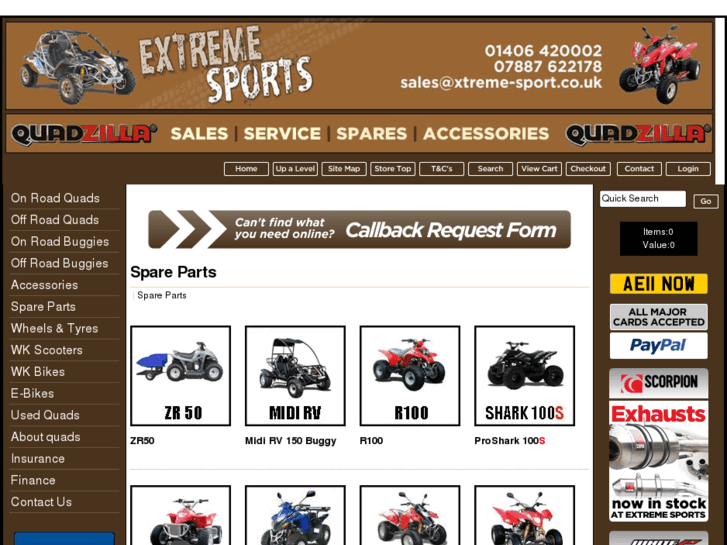 www.quadzillaspares.com