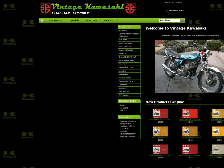 www.vintagekawasakiparts.com