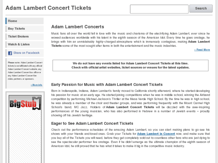 www.adamlambertconcert.com