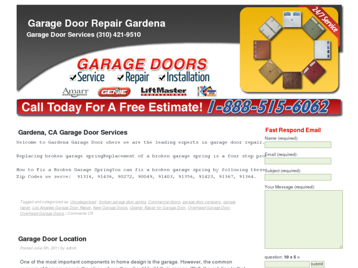 www.garagedoorrepairgardena.com