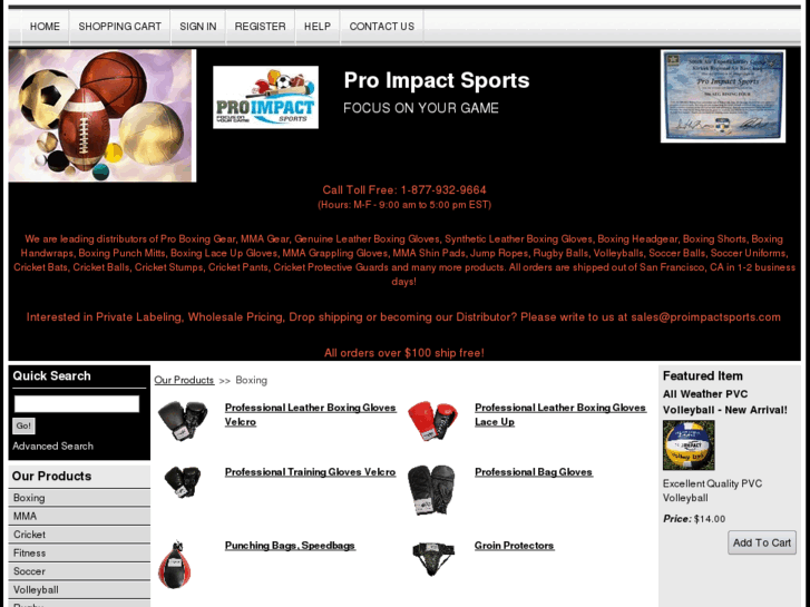 www.proimpactboxing.com