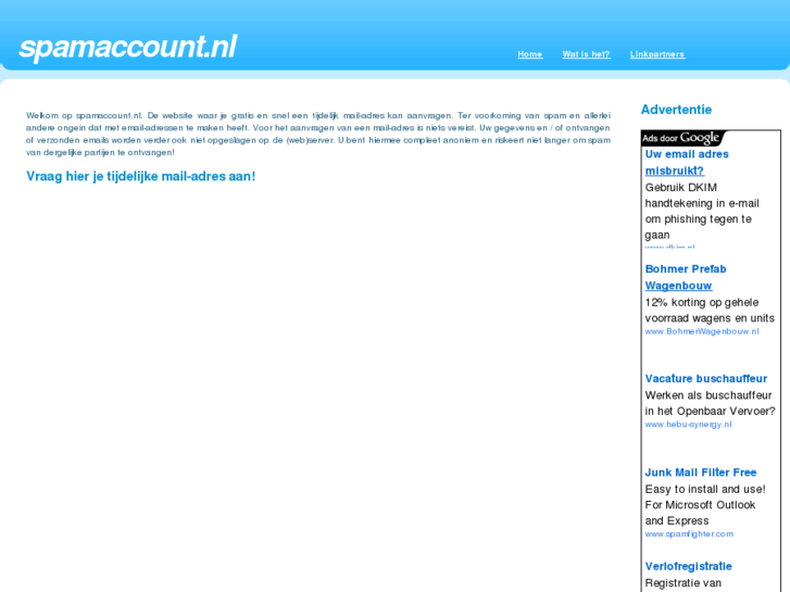 www.spamaccount.nl