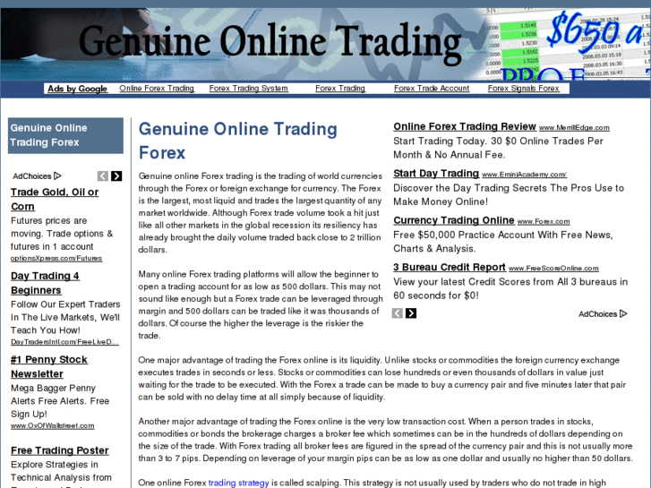 www.genuineonlinetradingforex.biz