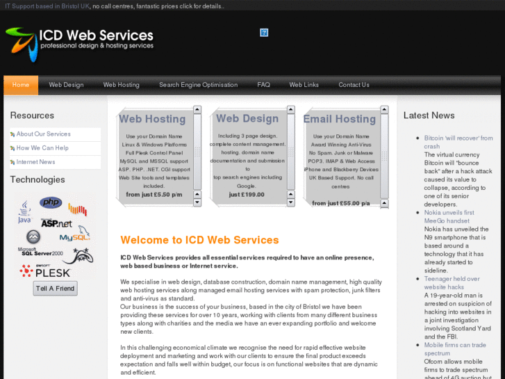 www.icdwebservices.co.uk