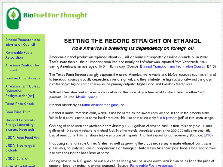 www.biofuelforthought.net